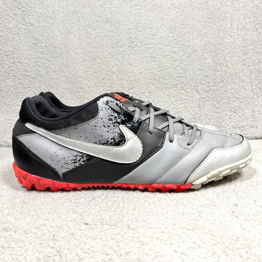 Nike 5 Bomba Mens Size 13 Soccer Football Shoes Black Gray Red 415130-003